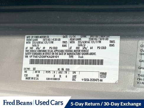 Used 2015 Ford Transit 150 130 Low Roof w/ Exterior Upgrade Package image 32