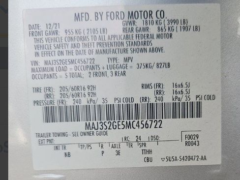 Used 2021 Ford EcoSport SE image 14