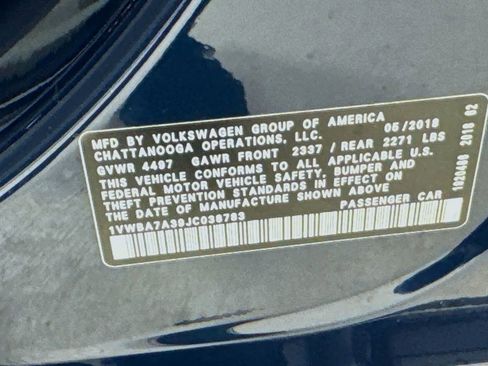 Used 2018 Volkswagen Passat 2.0T SE FWD image 41