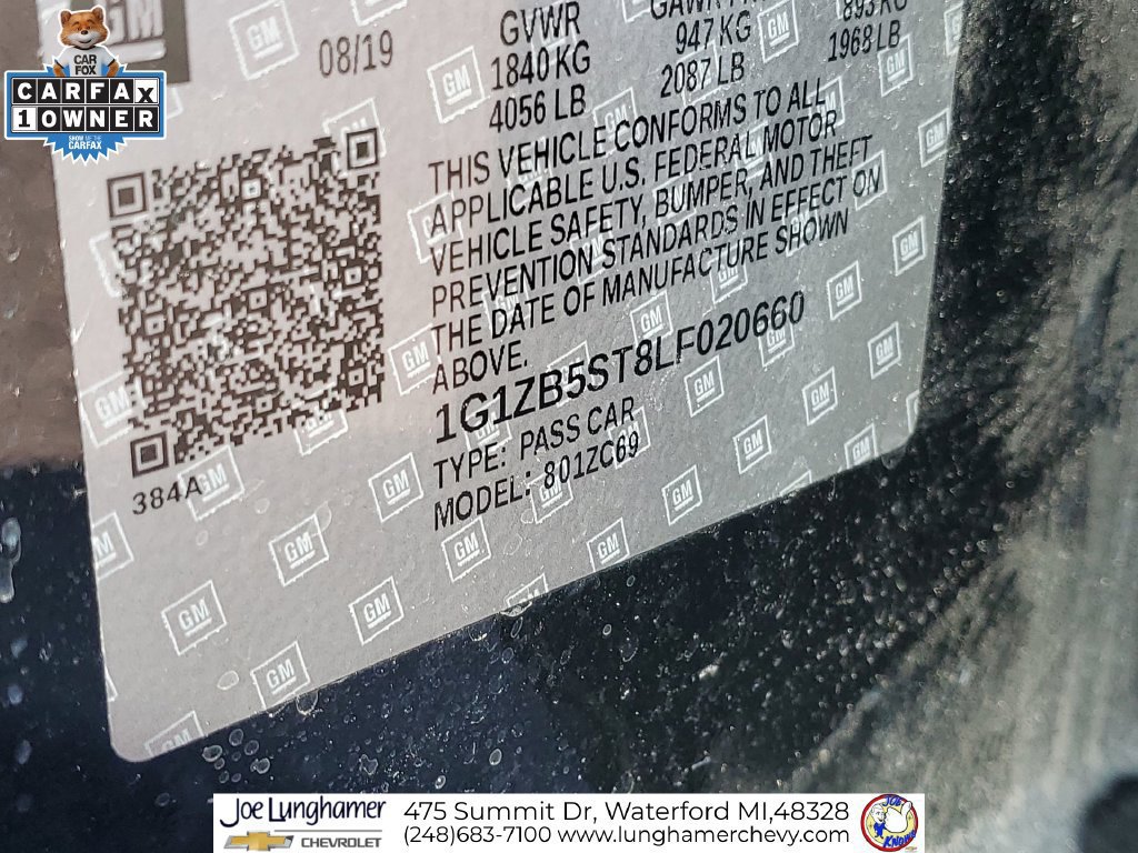 Certified 2020 Chevrolet Malibu LS FWD image 32