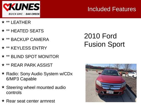 Used 2010 Ford Fusion Sport image 2