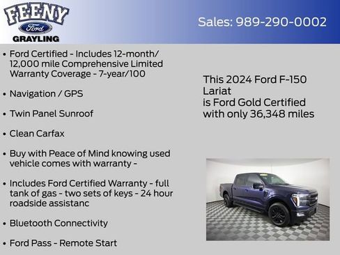 Used 2024 Ford F150 Lariat AWD/4WD image 5