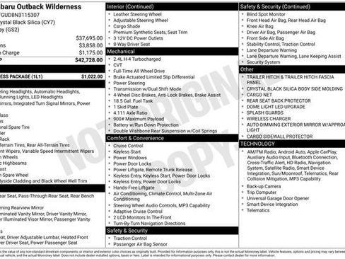 Used 2022 Subaru Outback Wilderness w/ Wilderness Package AWD/4WD image 21