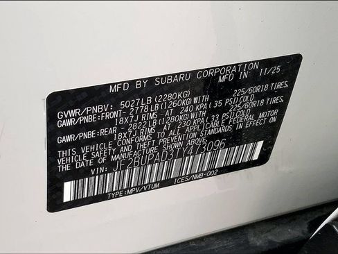 Certified 2026 Subaru Outback Premium AWD/4WD image 19