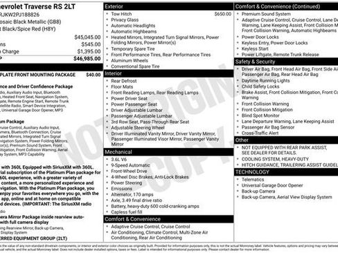Certified 2023 Chevrolet Traverse RS FWD image 28