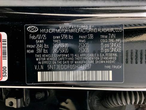 Used 2025 Hyundai Santa Cruz Limited AWD/4WD image 36