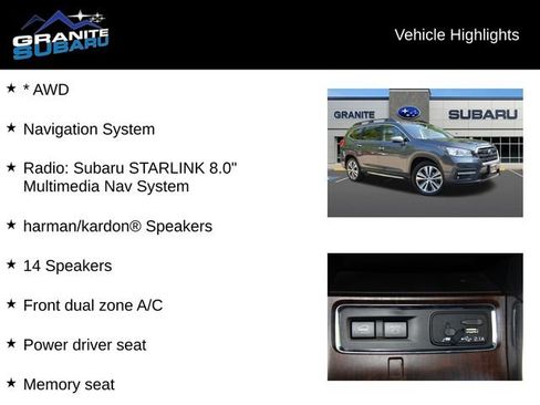 Used 2019 Subaru Ascent Touring AWD/4WD image 2
