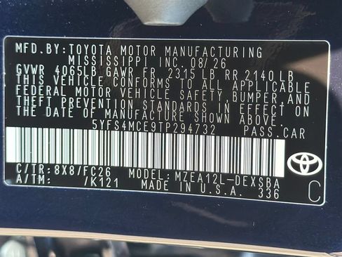 New 2026 Toyota Corolla SE FWD image 37