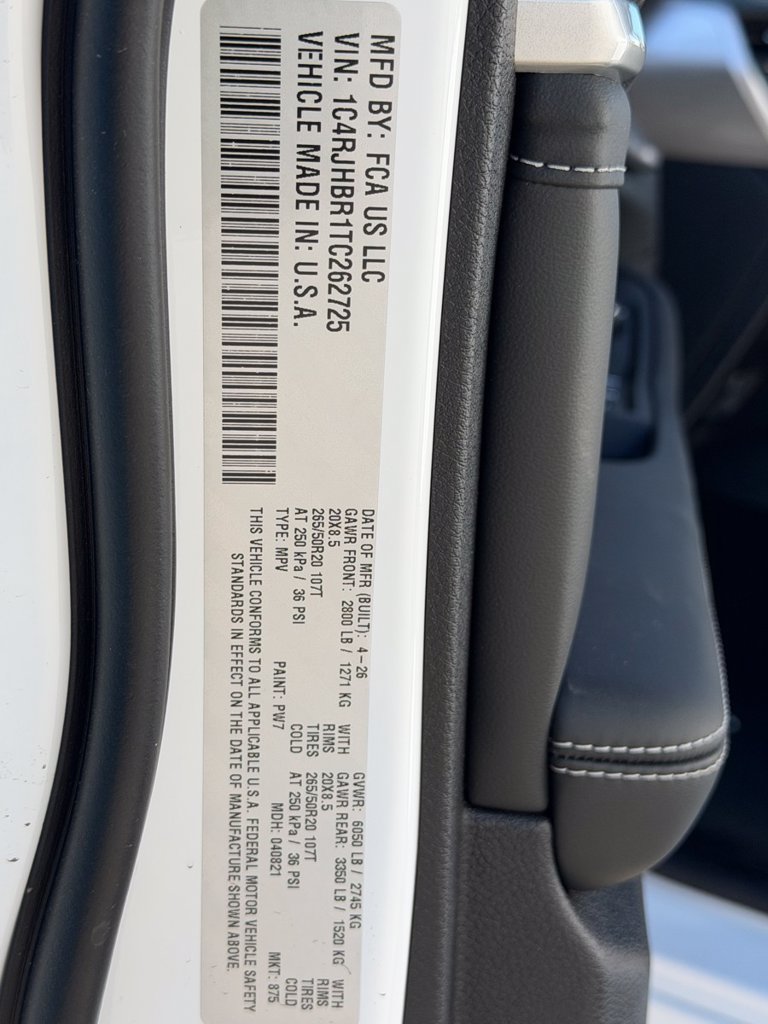 New 2026 Jeep Grand Cherokee Limited AWD/4WD image 24