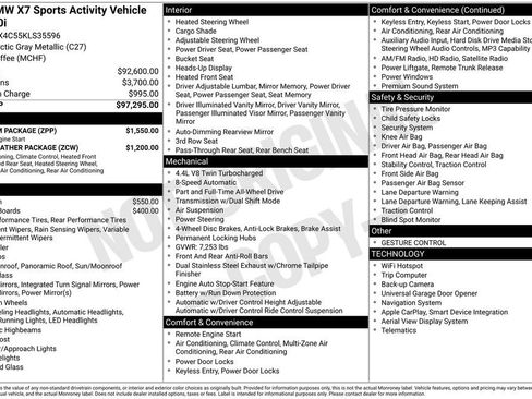 Used 2019 BMW X7 xDrive50i w/ Premium Package image 28