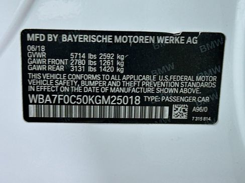Used 2019 BMW 750i w/ Executive Package RWD image 33