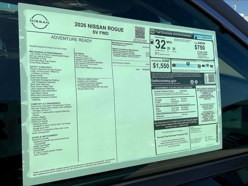 New 2026 Nissan Rogue SV image 18