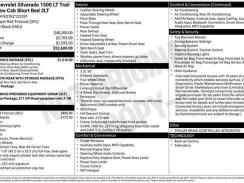 Used 2019 Chevrolet Silverado 1500 LT Trail Boss w/ Convenience Package AWD/4WD image 4