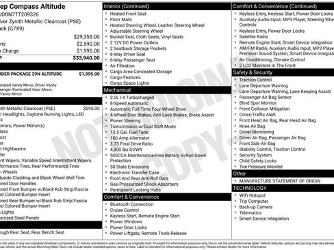 New 2026 Jeep Compass Latitude AWD/4WD image 41