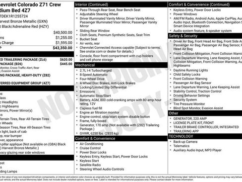 Used 2024 Chevrolet Colorado Z71 w/ Advanced Trailering Package AWD/4WD image 24