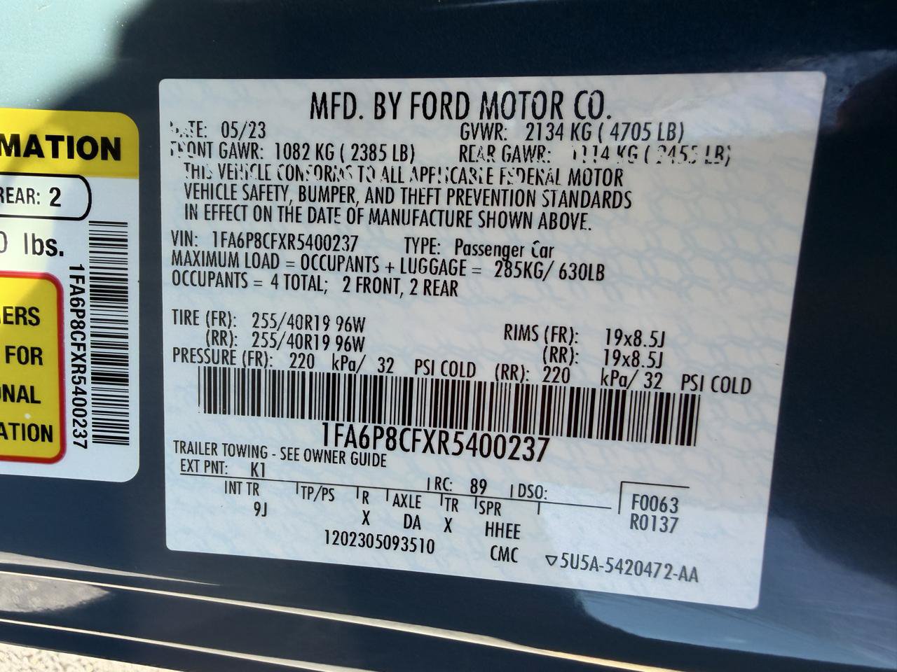 Used 2024 Ford Mustang GT Premium RWD image 19