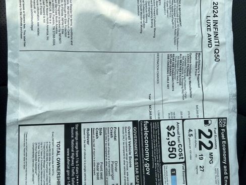 Used 2024 INFINITI Q50 Luxe image 16