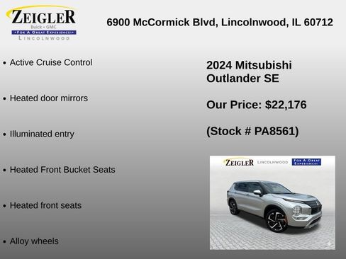 Used 2024 Mitsubishi Outlander SE FWD image 12