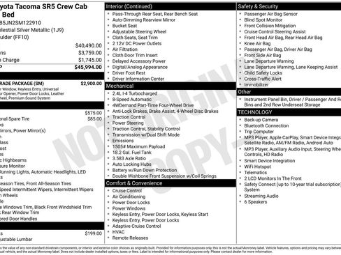 Used 2025 Toyota Tacoma SR5 w/ SR5 Upgrade Package AWD/4WD image 1