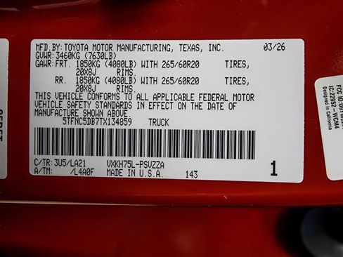New 2026 Toyota Tundra Platinum AWD/4WD image 26