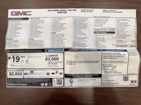 Used 2019 GMC Sierra 1500 Denali w/ Technology Package RWD image 3