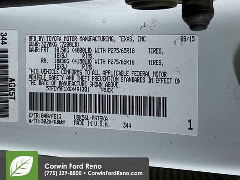 Used 2016 Toyota Tundra SR5 w/ TRD Off Road Package AWD/4WD image 31