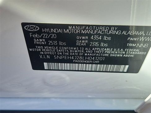 Used 2020 Hyundai Sonata Limited w/ Winter Weather Package image 14