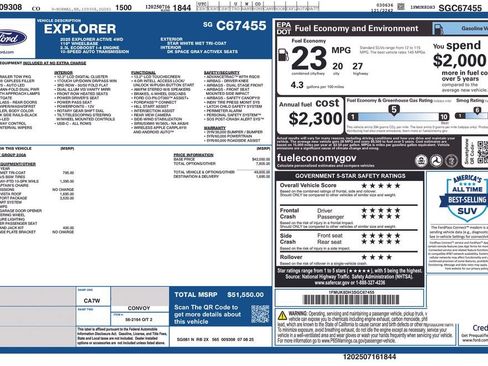 Certified 2025 Ford Explorer Active w/ Active Comfort Package AWD/4WD image 51