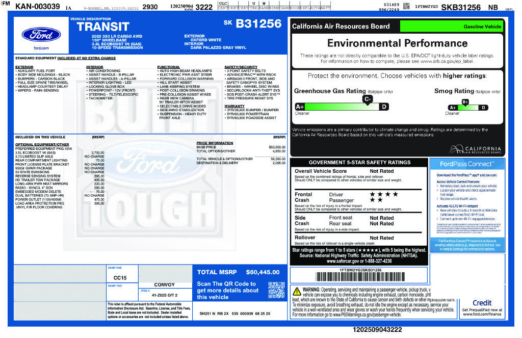 Used 2025 Ford Transit 350 Low Roof AWD image 10