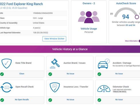 Used 2022 Ford Explorer King Ranch w/ Class IV Trailer Tow Package image 4