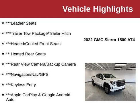 Used 2022 GMC Sierra 1500 AT4 w/ AT4 Preferred Package AWD/4WD image 10