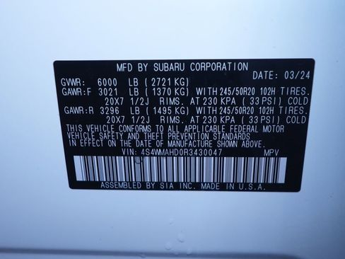 Used 2024 Subaru Ascent Onyx Edition image 46