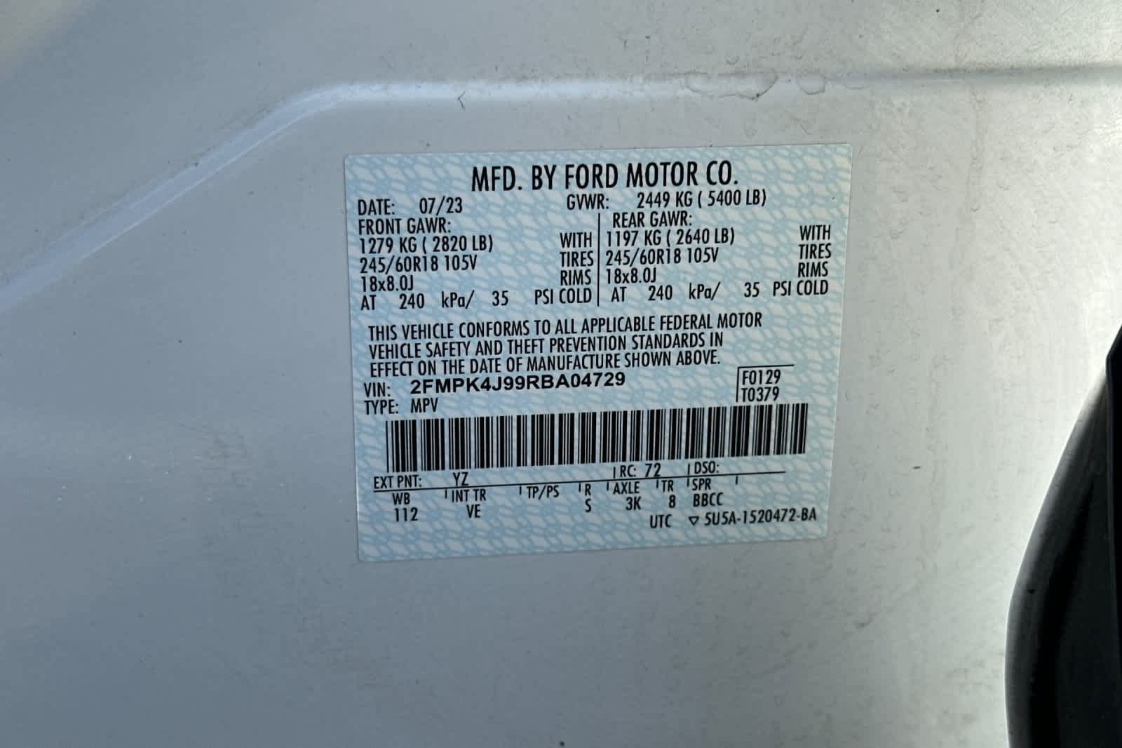 Certified 2024 Ford Edge SEL w/ Convenience Package AWD/4WD image 30