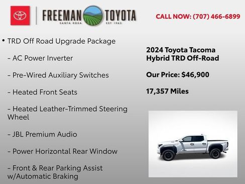 Used 2024 Toyota Tacoma TRD Off-Road w/ TRD Off Road Upgrade Package AWD/4WD image 5