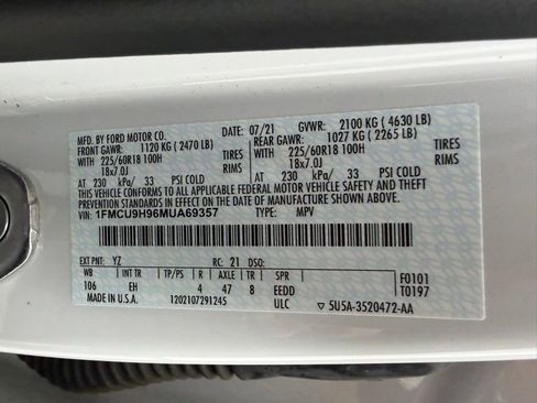 Used 2021 Ford Escape SEL image 46