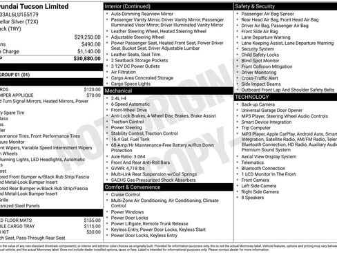 Used 2020 Hyundai Tucson Limited FWD image 1