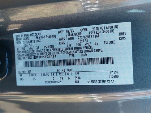 Certified 2023 Ford F150 XLT w/ Equipment Group 302A High image 33