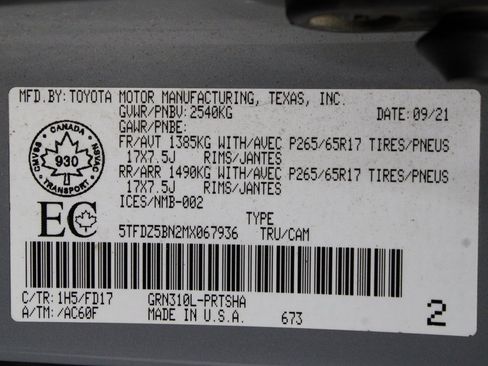 Used 2021 Toyota Tacoma TRD Sport image 60