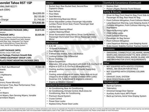 Used 2022 Chevrolet Tahoe RST w/ Sport Performance Package image 31