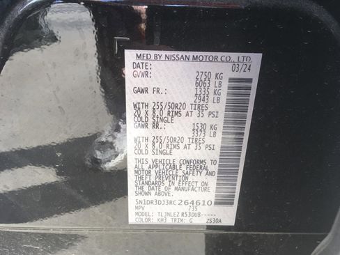 Used 2024 Nissan Pathfinder Platinum w/ Cargo Package image 46