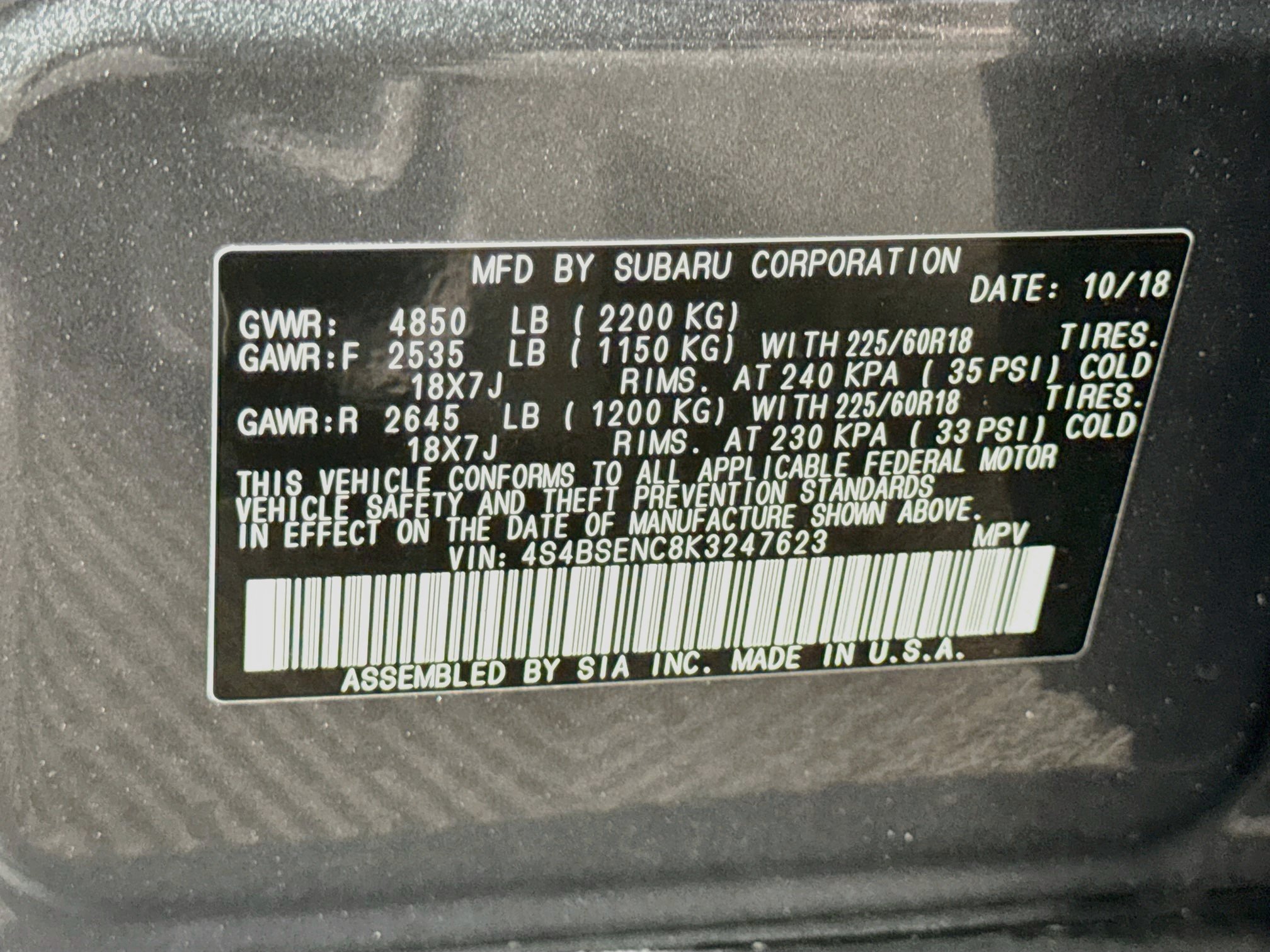 Used 2019 Subaru Outback 3.6R Limited AWD/4WD image 34