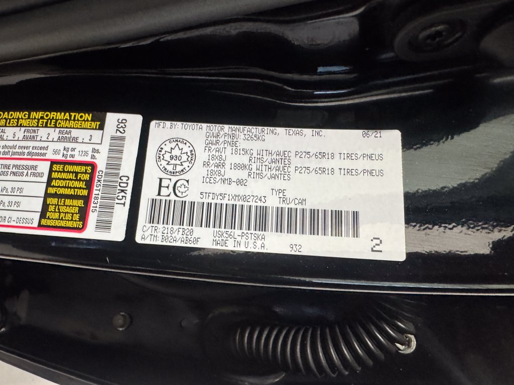 Used 2021 Toyota Tundra SR5 AWD/4WD image 41