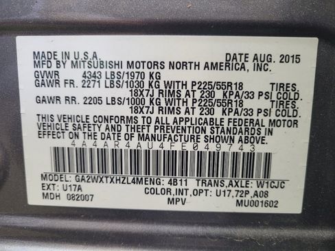 Used 2015 Mitsubishi Outlander Sport SE AWD/4WD image 33