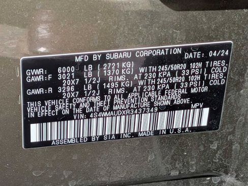 Used 2024 Subaru Ascent Limited w/ Technology Package AWD/4WD image 36