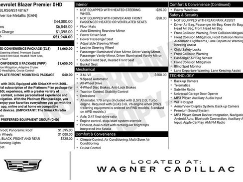 Used 2022 Chevrolet Blazer Premier w/ Enhanced Convenience Package AWD/4WD image 1