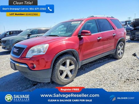 Used 2012 GMC Acadia SLT AWD/4WD image 1