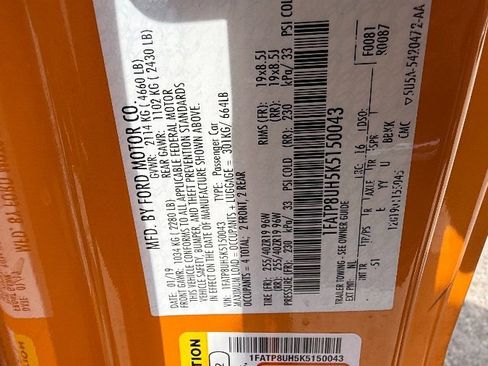 Used 2019 Ford Mustang Premium w/ Equipment Group 201A RWD image 16