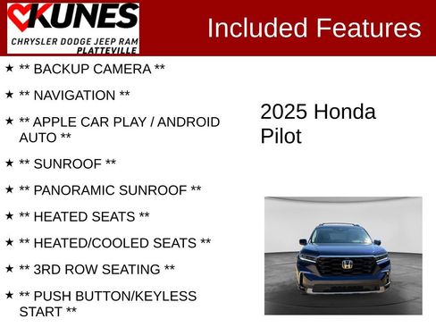 Used 2025 Honda Pilot Elite image 2