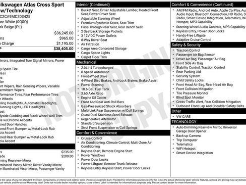 Used 2021 Volkswagen Atlas Cross Sport SE FWD image 2