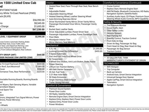 Used 2019 RAM 1500 Limited AWD/4WD image 3